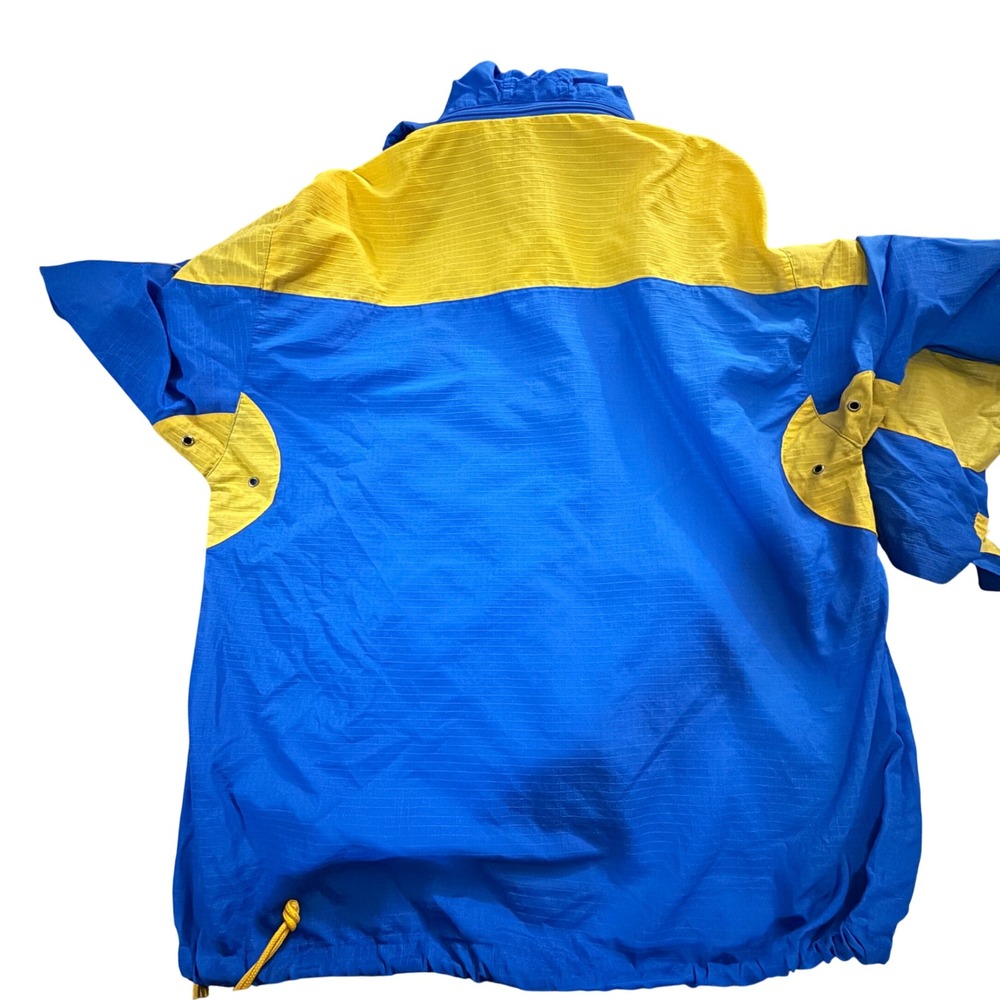 St‎ Louis Blues Gorpcore 80's VTG NHL Windbreaker Phenom Half Zip Hooded  M DD09 - Picture 7 of 7